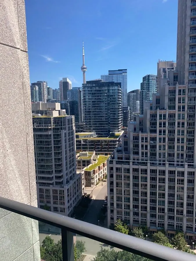Downtown Toronto+Free Parking+Cn Tower Viewアパートメント トロント